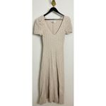 Free People  Madsen Midi Dress in Oatmilk Size Large Photo 4