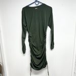 Michael Kors Michael Women Long Sleeved Green Dress Size Medium Photo 3