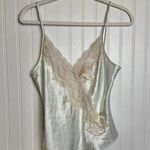 Victoria's Secret  Gold Label ivory satin tank lace detail cropped Medium M32 Photo 0