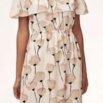 Aritzia Wilfred Off-The-Shoulder Hosta Dress in Oak/Prima Floral Size XXS Photo 0