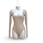 Free People  Intimately Free Square Neck Long Sleeve Bodysuit Photo 6