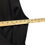 Alex Marie Womens Black Sleeveless Wrap Style Midi Dress With Ring Detail Size 6 Photo 4