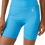 Free People Movement NWT Instant Replay Varsity Blue Biker Shorts Photo 0