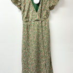 Lost + Wander  Wild Poppies Floral Wrap Midi Dress Green Size S Photo 0
