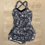 Lululemon  The Runsie Flowabunga Black Angel Wing Romper Photo 2