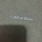 Outdoor Voices hooded sweatshirt soft size medium 100% cotton ribbed sides Photo 4