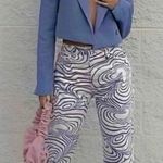 ZARA Retro Pattern High Waist Jeans Photo 1