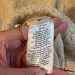 Pendleton Sherpa Jacket Womens Oatmeal Deep Pile Full Zip Sweater XL Tan Photo 4