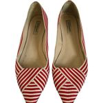 LK Bennett  Savannah Red and White Stripe Flats Photo 1