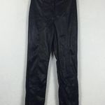 Jason Wu Black Vegan Leather Split Hem Trouser Pants Small Photo 2