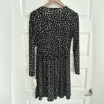 Wall Flower Long Sleeve Floral Dress Black White Size L Photo 6
