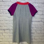 Title Nine  Medium Unconventional Dress Sensitive Stretch Gray Raspberry Coral Photo 7