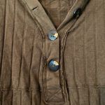 We The Free The Mix Army Green Ribbed Oversized Long Sleeve Top Women's Medium Photo 4