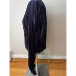 Juicy Couture Black Label Track Velour Ruched Sleeve Jacket Pitch Black Size M Photo 2