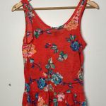 American Eagle Outfitters| Red/Orange Floral Tank Top sz S Photo 3