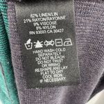 Nic+Zoe blouse S linen blend cowl neck dolman colorblock lagenlook tunic top Photo 7