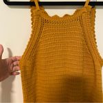Universal Threads Universal Thread Golden Yellow Crochet Romper Photo 4