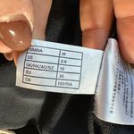 GRANA Black 100% Silk Ankle Cropped Trousers Size Medium Photo 6