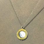 Silpada  Silver Gold Two Tone Two-Sided Convertible 4-Way Pendant Necklace N3432 Photo 2