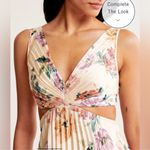 Abercrombie & Fitch GISELLE PLEATED CUTOUT MAXI DRESS LARGE PETITE FLORAL Photo 2
