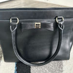 Kate Spade Kate Spade Holly Street Ashton Black Leather Bow Detail Satchel Handbag Photo 0