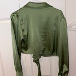 Cider  green wrap top Photo 5