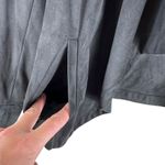 Jack by BB Dakota Big City Nights Black Open Blazer Jacket Faux Suede Size M Photo 3