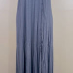 Casa Lee Gray Tie Detail Maxi Dress Beach Swim Bathing Suit Coverup Small Photo 0
