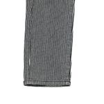 CAbi Railroad Crop Jeans Size 2 Navy Blue White Striped #324 Womens 30X25 Photo 2