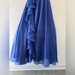 Mac Duggal Royal Blue Ruffle Detailed Evening Gown 4 Photo 12