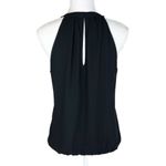 EXPRESS  Black Sleeveless Dressy Tank Top Blouse Rhinestone High Neck Medium Photo 1