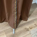 NWOT Tribal embroidery maxi dress throw a little crochet cardigan for the fall Brown Size undefined Photo 3