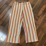 Silence + Noise Urban Outfitters Silent + Noise Striped Knit Pants Women’s Size M Cropped Retro Photo 1