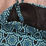 A Shore Fit kaleidoscope tankini top blue and black size 12 Photo 3