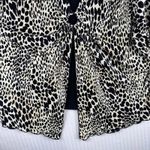 Maggie Barnes  Crinkle Fabric Leopard Print Flutter Sleeve Blouse Women’s Size 2X Photo 4