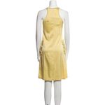 NEW Kristensen Du Nord Silk Scoop Neck Mini Dress, Yellow, Large Yellow Photo 3