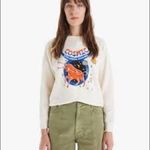 MOTHER Cream Cosmic Astrological Cotton‎ Sweatshirt Size XS EUC Red Photo 2