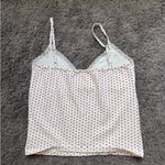 PacSun  Cropped White Tank Top With Hearts and Lace Detailing  Photo 3