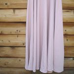 Mac Duggal 11854 Pink Crepe 3/4 Sleeve A-line Gown With Flower Trim Photo 12