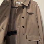 DKNY Tan Double-Breasted Trench Coat women’s medium Photo 3