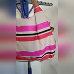 Kate Spade "Preloved" Large Leather/Canvas Striped Oak Island Shoulder Bag Photo 7