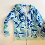 Hill House NWT  The Allie Zip-Up in Ocean Kaleidoscope Sz‎ S Hippie 70s Colorful Photo 12