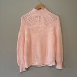J.Crew  Women’s Woven‎ Knit Pale Pink Long Sleeve Turtleneck Sweater Size XS Photo 1