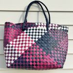Bass Pink and Purple Woven Tote Bag Photo 2