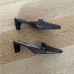 Unisa  - Leticia Low Heel Buckle Mules in Dark Brown Photo 2