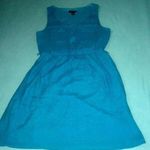 AGB turquoise sleeveless lined midi dress chest pockets button front NEW size M Blue Size M Photo 0