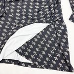 Sea New York Ada Asymmetric Dress Floral Ruched Mini Black White Size M Photo 13