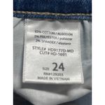 Hidden Women's Blue High Waisted Medium Wash Baggy Wide Leg Denim Jeans Pants 24 Photo 4