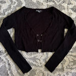 Urban Outfitters Black Cardigan with Silver Detailing🫧 Photo 0