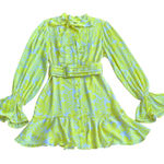 Alexis  Neela Floral Tieneck Minidress Yellow Size M Photo 0